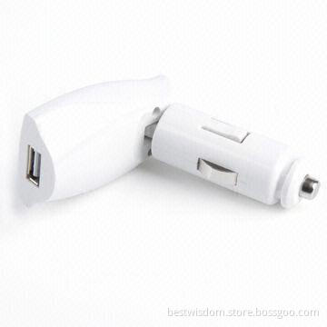 Beautiful USB Mobile Phone Charger with 5V DC Output Voltage and 300 to 800mA Charging Rate